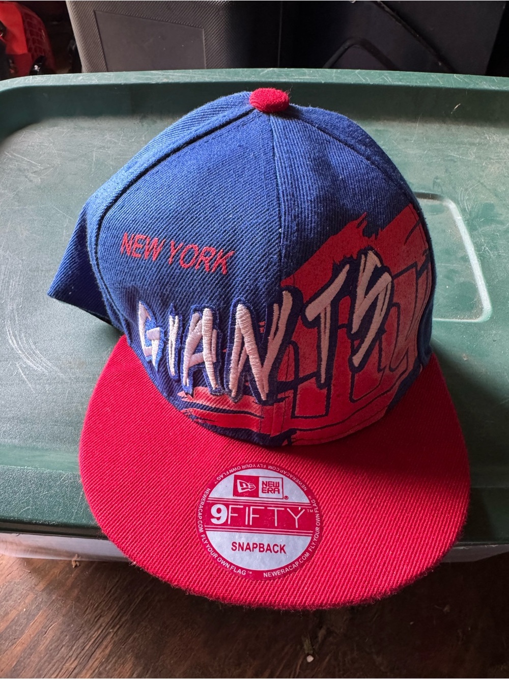 New Era Blue & Red New York Giants Graphic Snapback